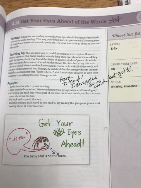 Get your eyes ahead of the word